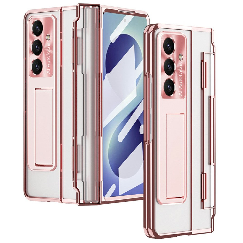 For Samsung Galaxy Z Fold8 Ultra Case Kickstand Hard PC Phone Cover with Screen Film