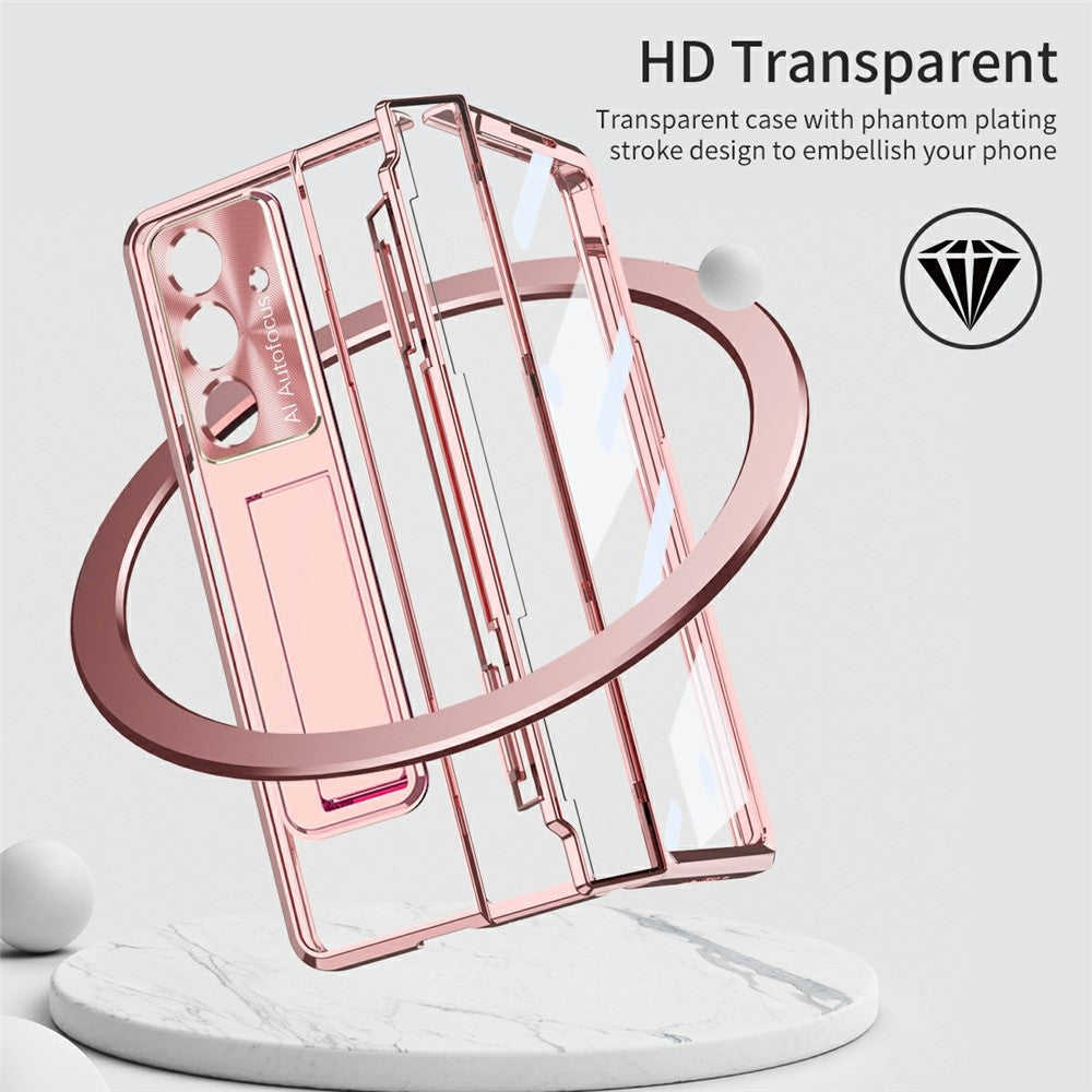 For Samsung Galaxy Z Fold8 Ultra Case Kickstand Hard PC Phone Cover with Screen Film