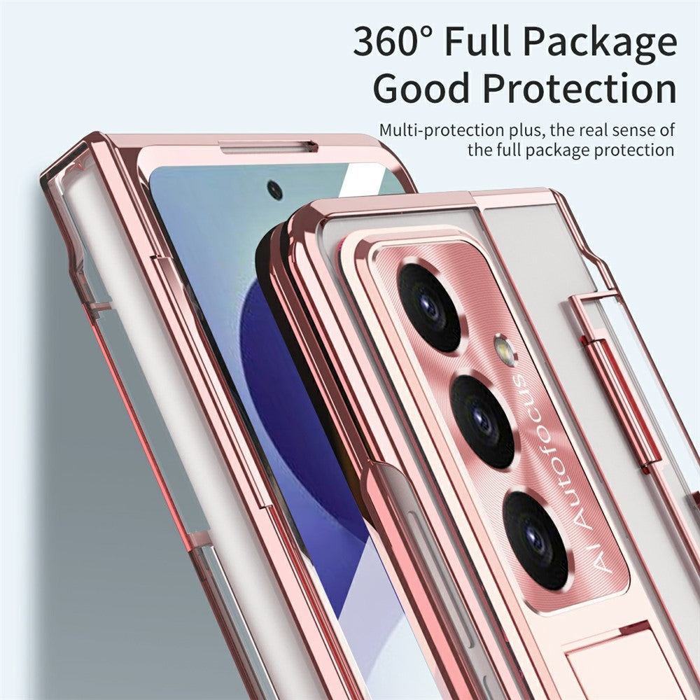 For Samsung Galaxy Z Fold8 Ultra Case Kickstand Hard PC Phone Cover with Screen Film