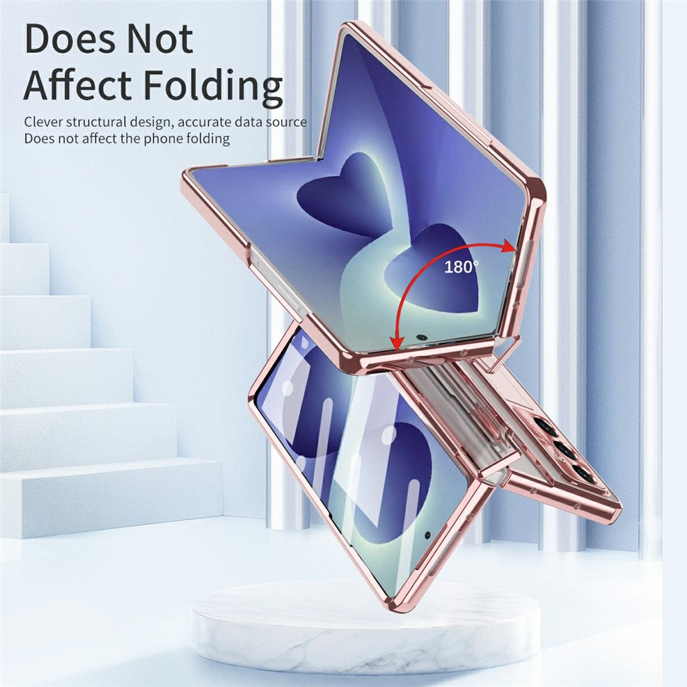 For Samsung Galaxy Z Fold8 Ultra Case Kickstand Hard PC Phone Cover with Screen Film