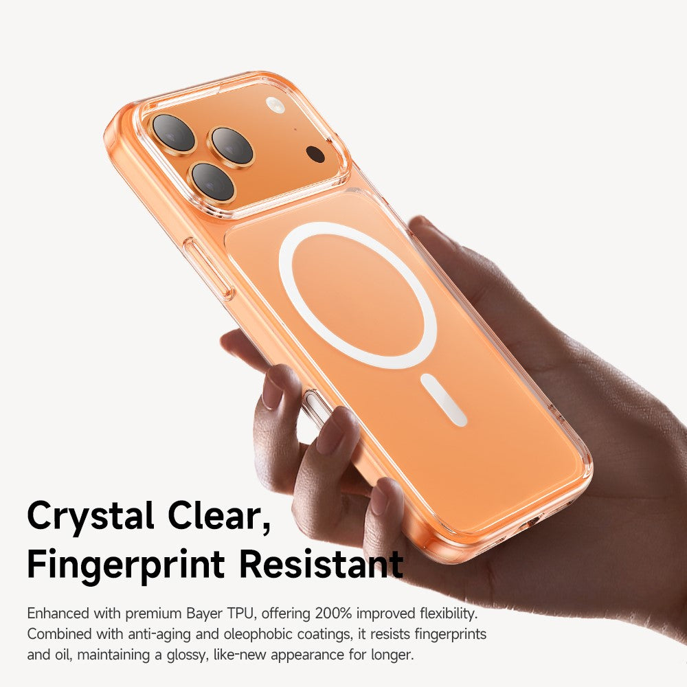 MCDODO PC-1825 for iPhone 17 Pro Magnetic Case with Camera Button Shockproof PC + TPU Phone Cover