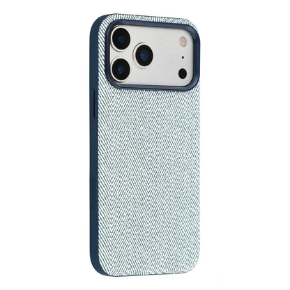 X-LEVEL For iPhone 17 Pro Case Herringbone Pattern Leather + PC + TPU Phone Back Cover