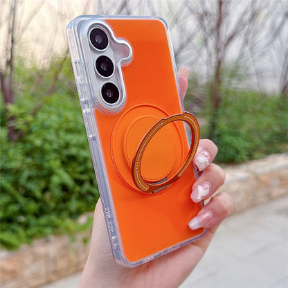 For Samsung Galaxy S26+ Case Rotating Ring Holder Kickstand TPU + Acrylic Shockproof Phone Cover