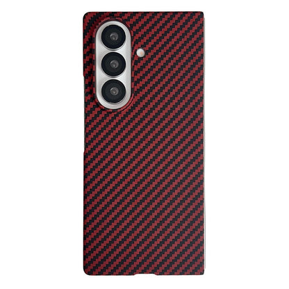 For Samsung Galaxy Z Fold8 Ultra Magnetic Case Carbon Fiber Texture PC Phone Cover with Screen Protector
