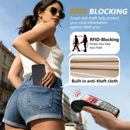 N.BEKUS P4  for Samsung Galaxy S26+ Case Magnetic Buttons Leather + TPU Phone Cover with Card Holder Kickstand