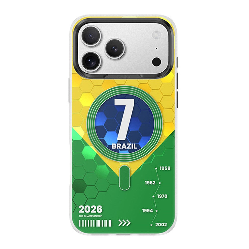BENKS D3 for iPhone 17 Pro Magnetic Case Football Theme TPU Shockproof Phone Cover