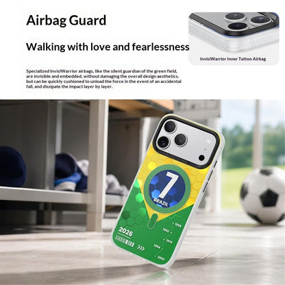 BENKS D3 for iPhone 17 Pro Magnetic Case Football Theme TPU Shockproof Phone Cover