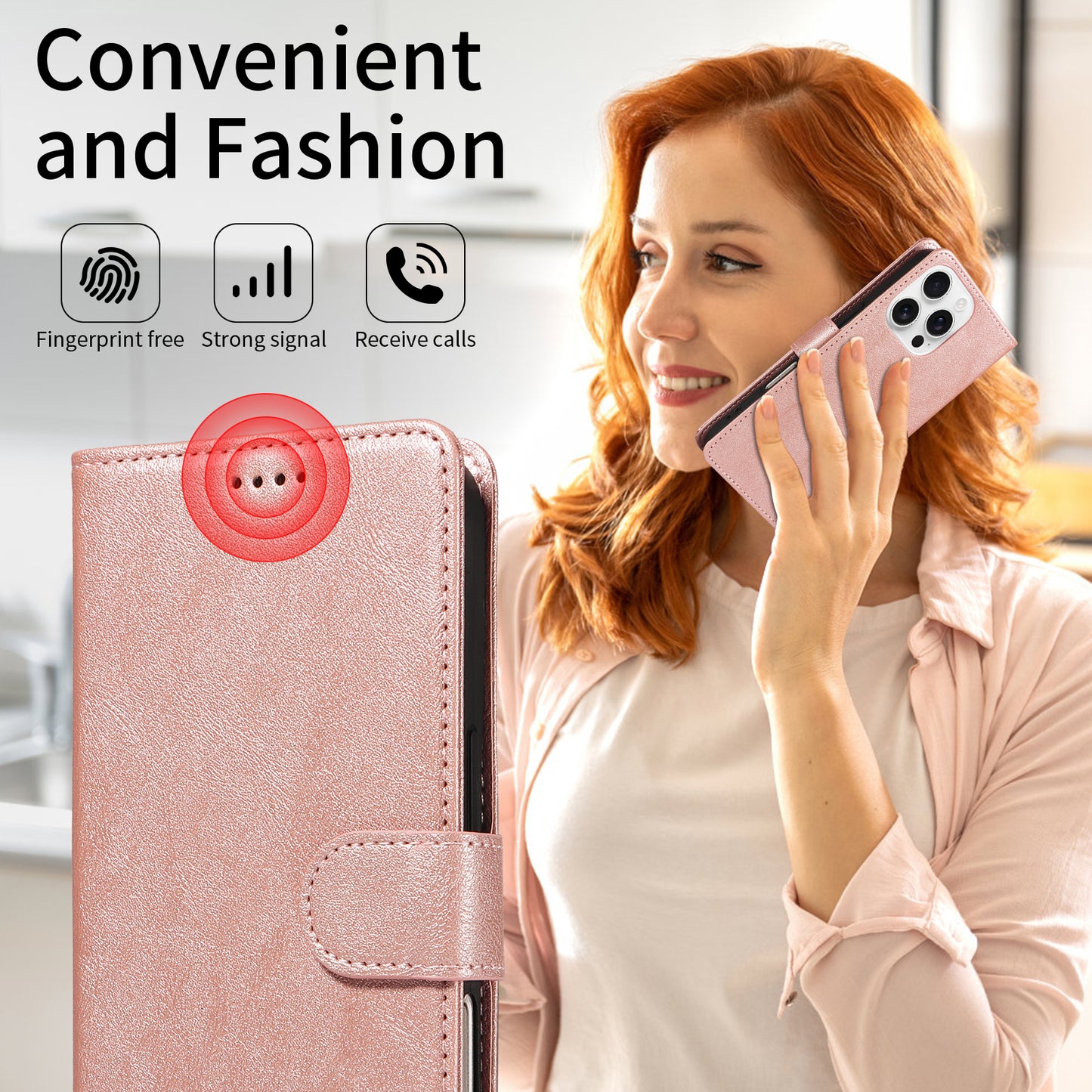 For iPhone 16 Pro Max Case with Wrist Strap RFID Blocking Wallet Cowhide Texture Leather Phone Cover