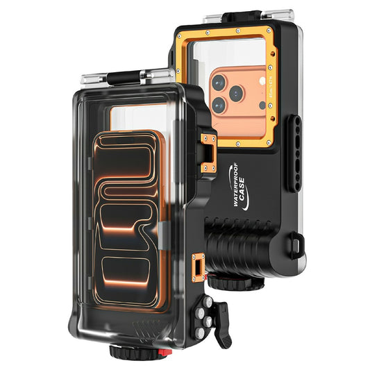 For iPhone 17 Diving Waterproof Case 45m / 147ft Underwater Photography Surfing Photo Video Housing Cover