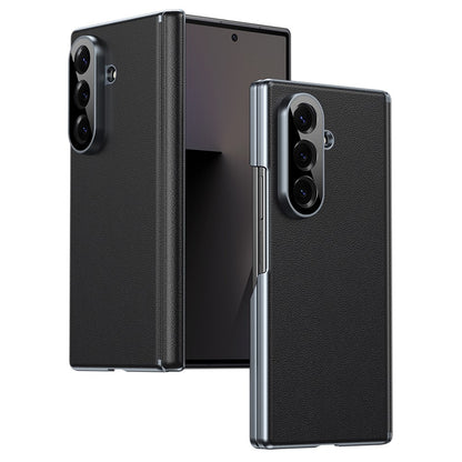 For Samsung Galaxy Z Fold8 Ultra Case Dual-Axis Hinge PU Leather Hard PC Folding Phone Cover