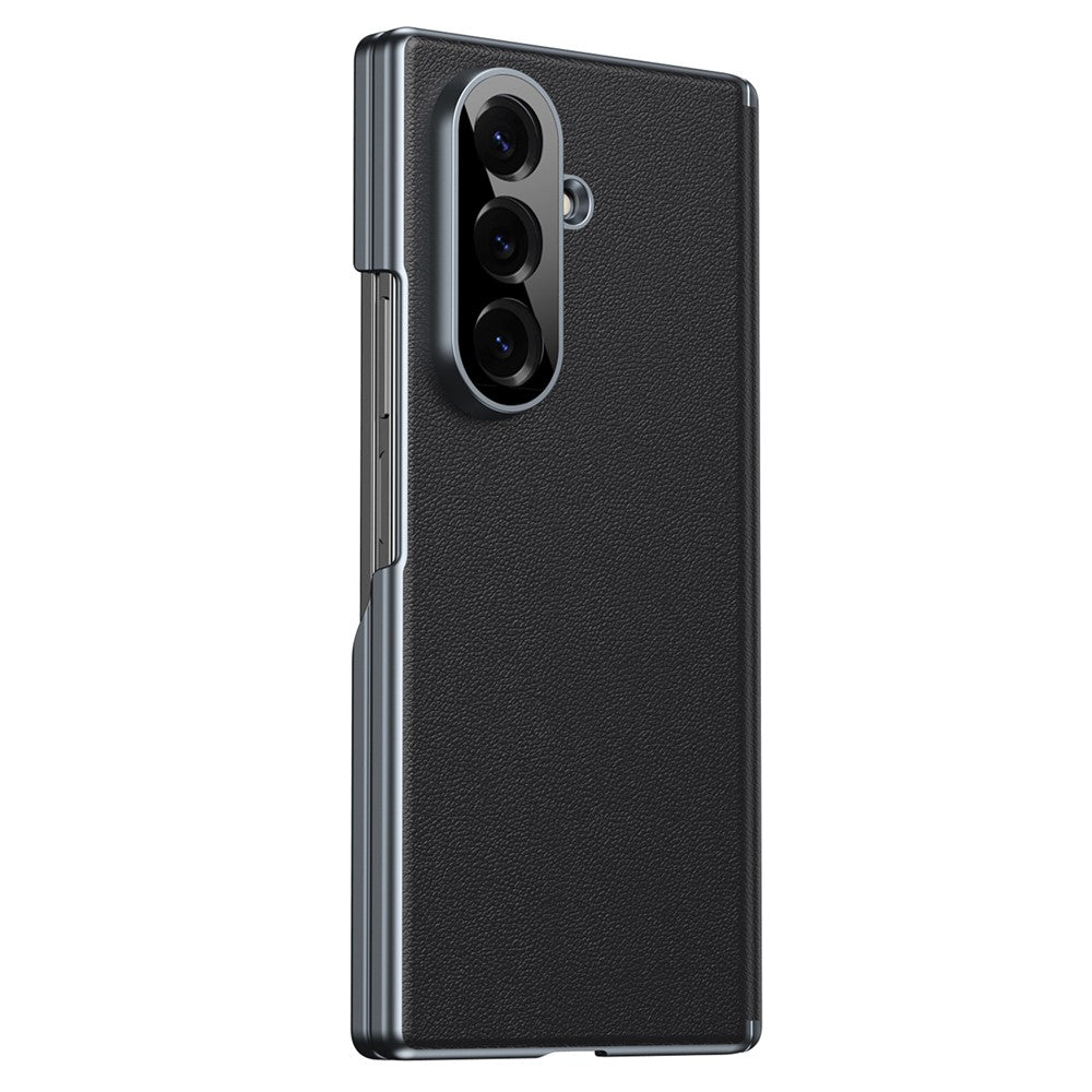For Samsung Galaxy Z Fold8 Ultra Case Dual-Axis Hinge PU Leather Hard PC Folding Phone Cover