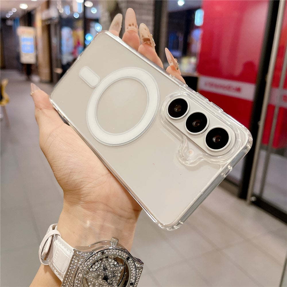 For Samsung Galaxy S26+ Magnetic Case Slim Soft TPU Crystal Clear Phone Cover
