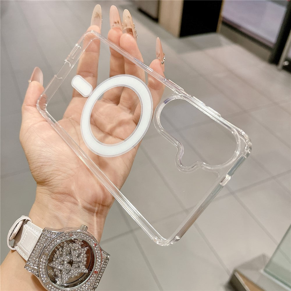 For Samsung Galaxy S26+ Magnetic Case Slim Soft TPU Crystal Clear Phone Cover