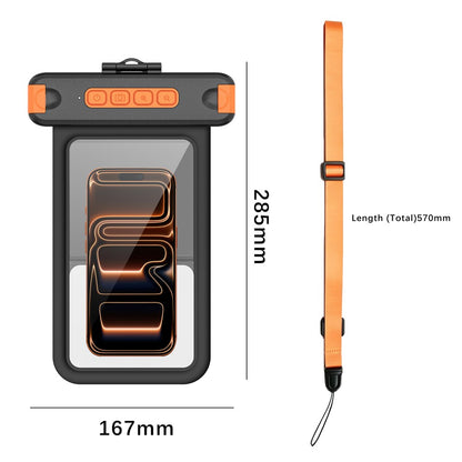 For iPhone 17 Waterproof Phone Pouch IPX8 Underwater Case Bluetooth-compatible Camera Button Floating Dry Bag