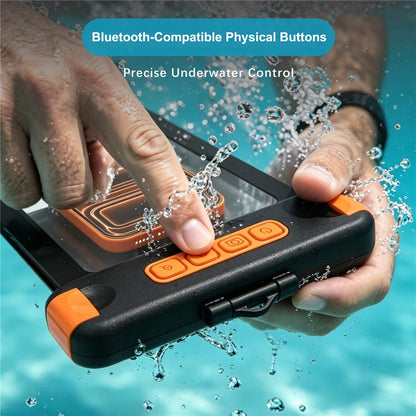 For iPhone 17 Waterproof Phone Pouch IPX8 Underwater Case Bluetooth-compatible Camera Button Floating Dry Bag