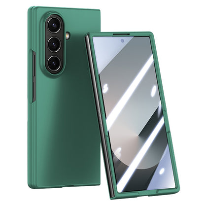 For Samsung Galaxy Z Fold8 Ultra Case Large Window Hard PC Phone Cover with Screen Film