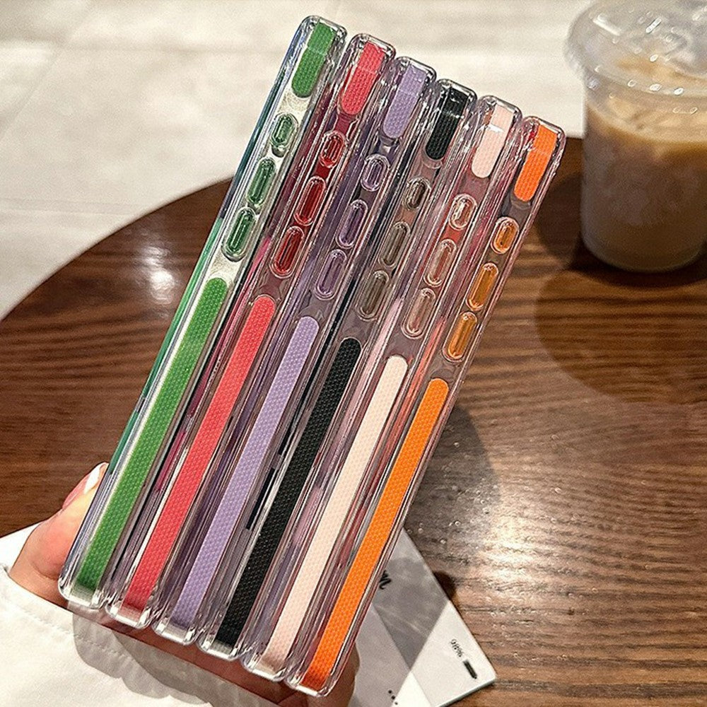 For iPhone 15 Pro Max Magnetic Case Clear PC TPU TPE Shockproof Cover Compatible with MagSafe
