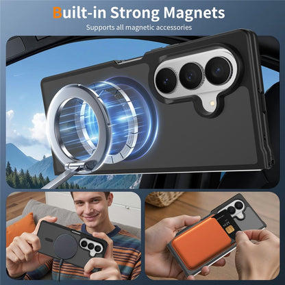 For Samsung Galaxy Z Fold8 Ultra Magnetic Case TPU Frame Acrylic Back Phone Cover Skin Touch