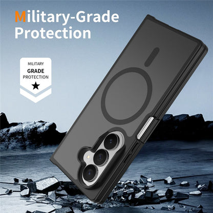 For Samsung Galaxy Z Fold8 Ultra Magnetic Case TPU Frame Acrylic Back Phone Cover Skin Touch