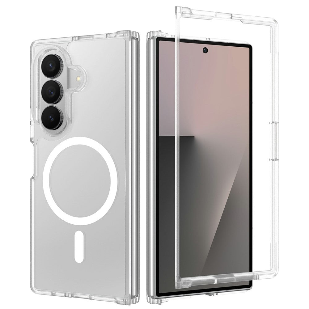 For Samsung Galaxy Z Fold8 Ultra Magnetic Case TPU Frame Acrylic Back Phone Cover Skin Touch