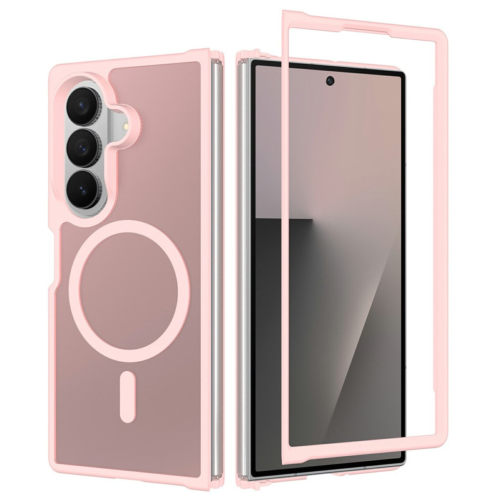 For Samsung Galaxy Z Fold8 Ultra Magnetic Case TPU Frame Acrylic Back Phone Cover Skin Touch