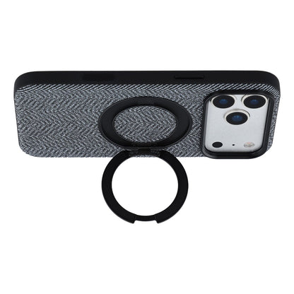 X-LEVEL for iPhone 17 Pro Max Magnetic Case Rotating Kickstand Fabric Textured Leather + PC + TPU Phone Cover