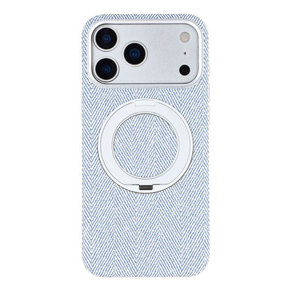 X-LEVEL for iPhone 17 Pro Max Magnetic Case Rotating Kickstand Fabric Textured Leather + PC + TPU Phone Cover
