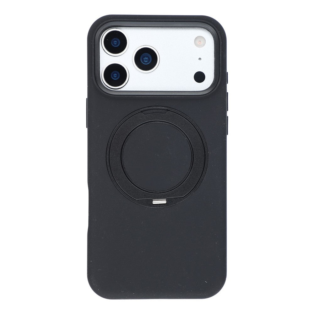 X-LEVEL for iPhone 17 Pro Max Magnetic Case Rotating Kickstand Silicone + Tech Fabric Scratch-Resistant Phone Cover