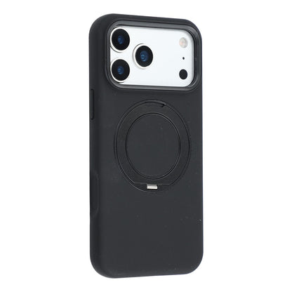 X-LEVEL for iPhone 17 Pro Max Magnetic Case Rotating Kickstand Silicone + Tech Fabric Scratch-Resistant Phone Cover