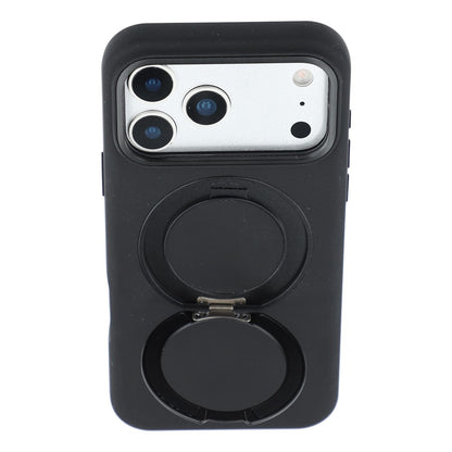 X-LEVEL for iPhone 17 Pro Max Magnetic Case Rotating Kickstand Silicone + Tech Fabric Scratch-Resistant Phone Cover