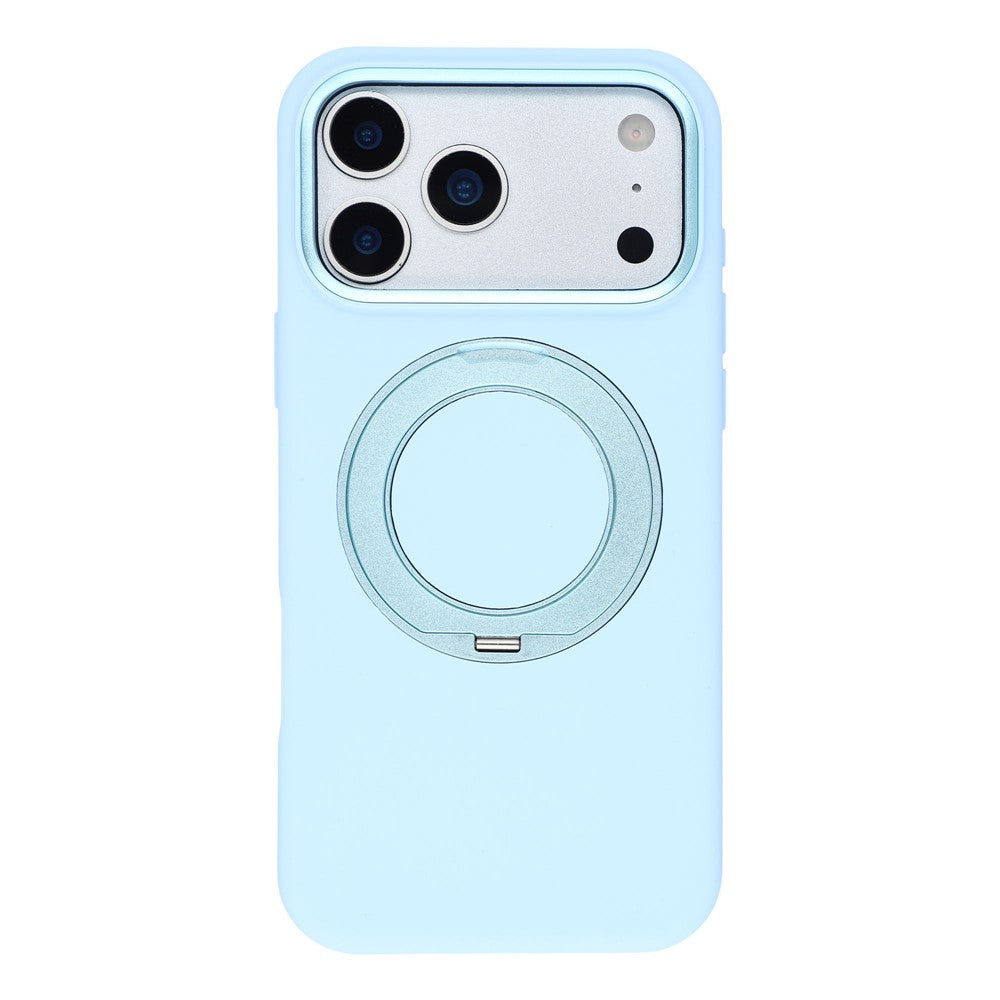X-LEVEL for iPhone 17 Pro Max Magnetic Case Rotating Kickstand Silicone + Tech Fabric Scratch-Resistant Phone Cover