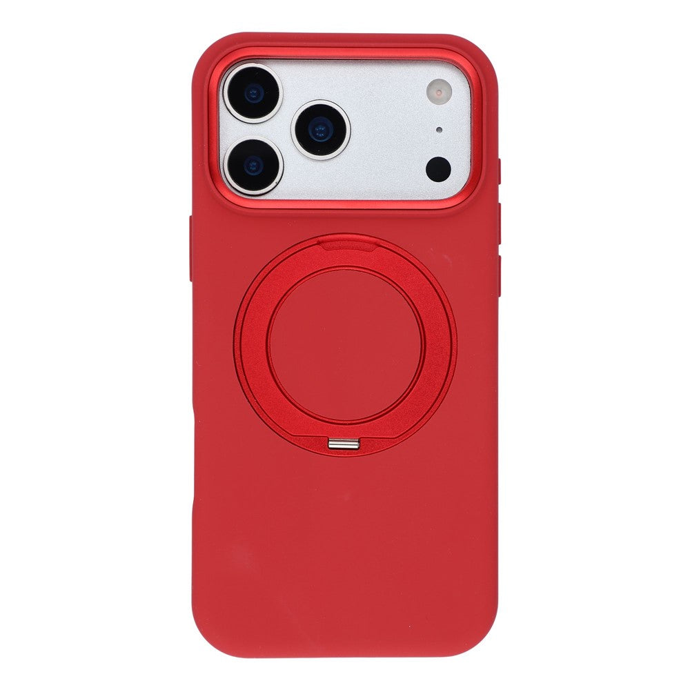 X-LEVEL for iPhone 17 Pro Max Magnetic Case Rotating Kickstand Silicone + Tech Fabric Scratch-Resistant Phone Cover