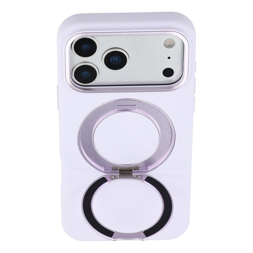 X-LEVEL for iPhone 17 Pro Magnetic Case Rotating Kickstand Silicone + Tech Fabric Scratch-Resistant Phone Cover