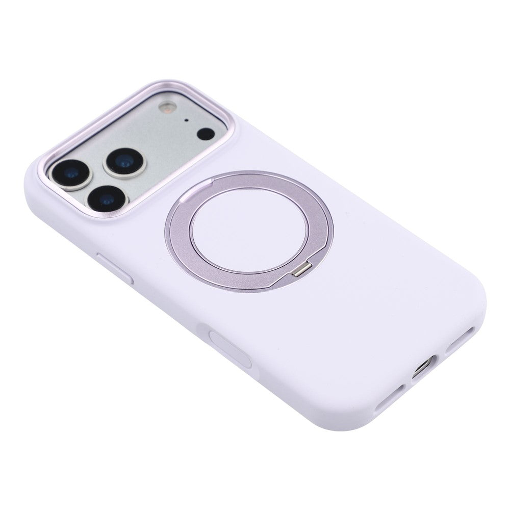 X-LEVEL for iPhone 17 Pro Magnetic Case Rotating Kickstand Silicone + Tech Fabric Scratch-Resistant Phone Cover