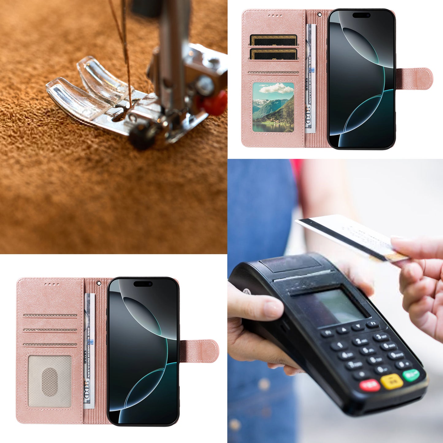 For Samsung Galaxy S25 Ultra Case with Wrist Strap RFID Blocking Wallet Cowhide Texture Leather Phone Cover