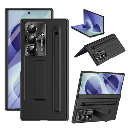 For Samsung Galaxy Z Fold8 Ultra Case Kickstand PC Cell Phone Cover with Screen Protector and Stylus Pen