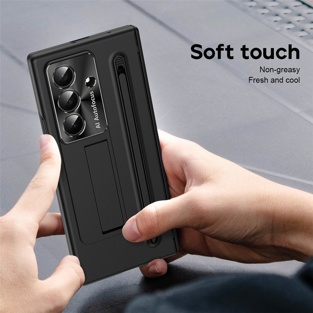 For Samsung Galaxy Z Fold8 Ultra Case Kickstand PC Cell Phone Cover with Screen Protector and Stylus Pen
