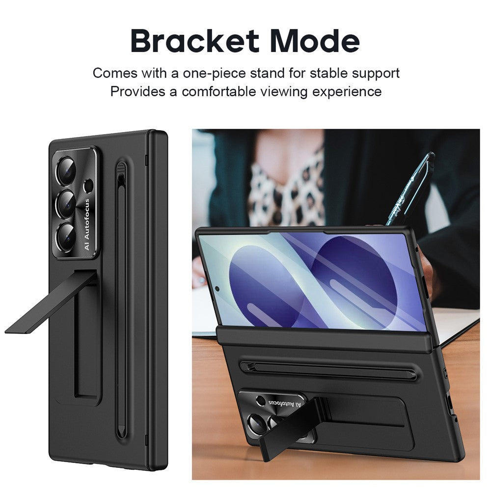 For Samsung Galaxy Z Fold8 Ultra Case Kickstand PC Cell Phone Cover with Screen Protector and Stylus Pen