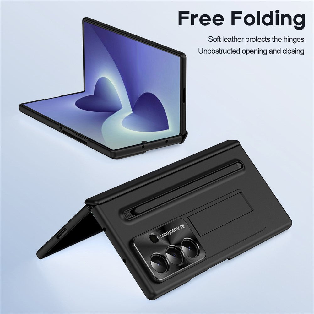 For Samsung Galaxy Z Fold8 Ultra Case Kickstand PC Cell Phone Cover with Screen Protector and Stylus Pen