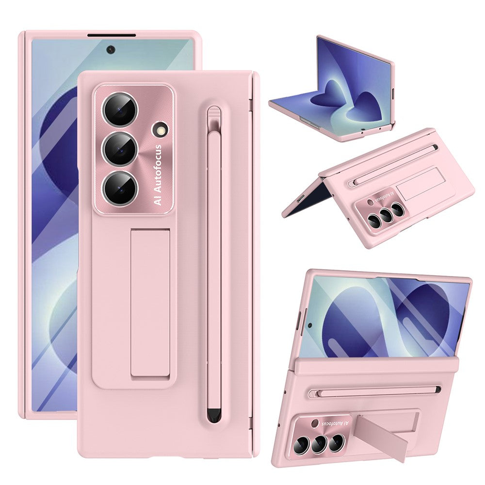 For Samsung Galaxy Z Fold8 Ultra Case Kickstand PC Cell Phone Cover with Screen Protector and Stylus Pen
