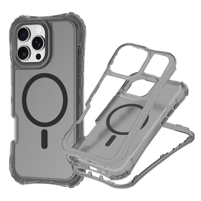 For iPhone 14 / 13 Magnetic Phone Case Soft-touch 2-in-1 PC+TPU Shockproof Cover Compatible with MagSafe