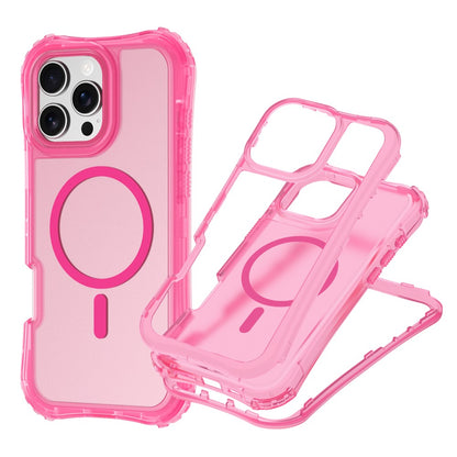 For iPhone 14 / 13 Magnetic Phone Case Soft-touch 2-in-1 PC+TPU Shockproof Cover Compatible with MagSafe