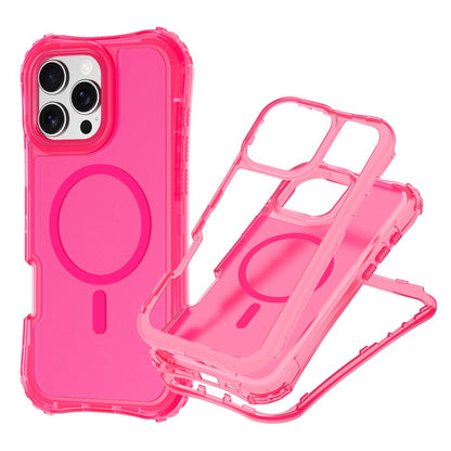 For iPhone 14 / 13 Magnetic Phone Case Soft-touch 2-in-1 PC+TPU Shockproof Cover Compatible with MagSafe