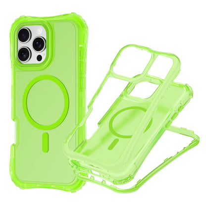 For iPhone 14 / 13 Magnetic Phone Case Soft-touch 2-in-1 PC+TPU Shockproof Cover Compatible with MagSafe