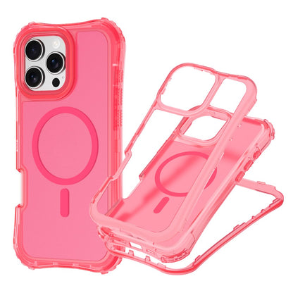 For iPhone 14 / 13 Magnetic Phone Case Soft-touch 2-in-1 PC+TPU Shockproof Cover Compatible with MagSafe