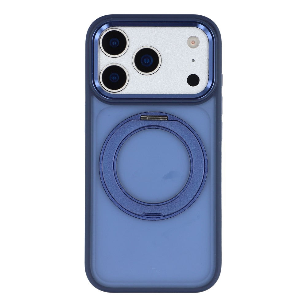 For iPhone 17 Pro Max Case Rotating Kickstand TPU + PC Anti-slip Matte Phone Back Cover