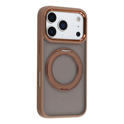 For iPhone 17 Pro Case Rotating Kickstand TPU + PC Anti-slip Matte Phone Back Cover