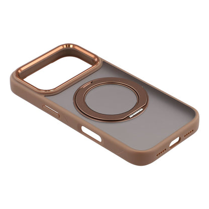 For iPhone 17 Pro Case Rotating Kickstand TPU + PC Anti-slip Matte Phone Back Cover