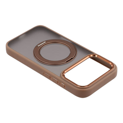 For iPhone 17 Pro Case Rotating Kickstand TPU + PC Anti-slip Matte Phone Back Cover