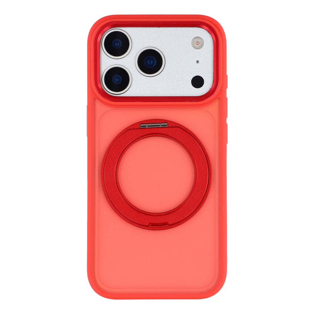 For iPhone 17 Pro Case Rotating Kickstand TPU + PC Anti-slip Matte Phone Back Cover